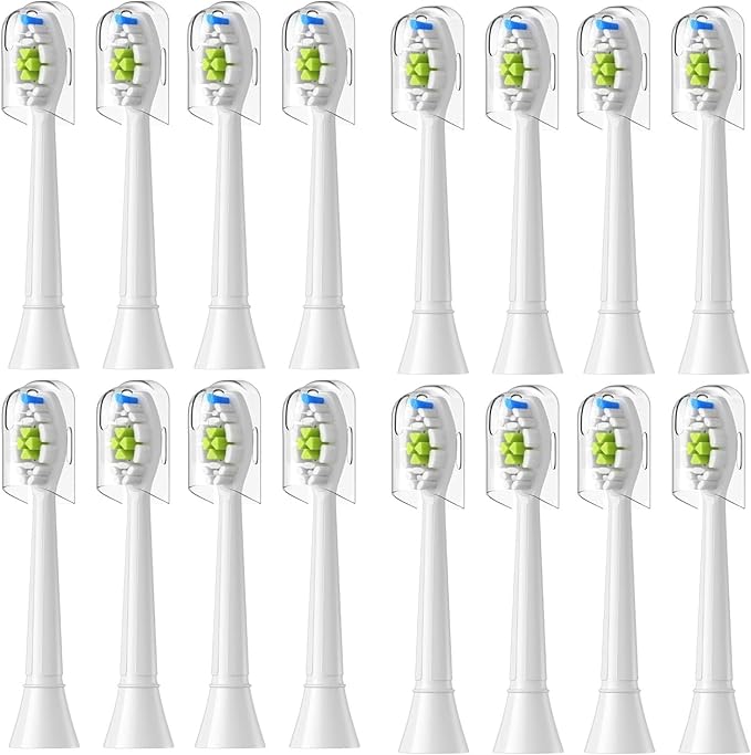 Replacement Toothbrush HeadsCompatible for Philips Electric for Handles(16pcs White)