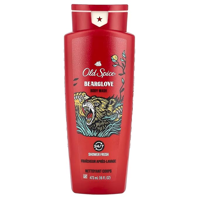 Old Spice Wild Collection Bodywash Bearglove 16 oz (Pack of 4)