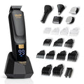 Beard Trimmer 21 Piece All-in-One Mens Grooming Kit and Hair Clipper Nose EarBody and Face Electric Razor with USB Recharge Dock