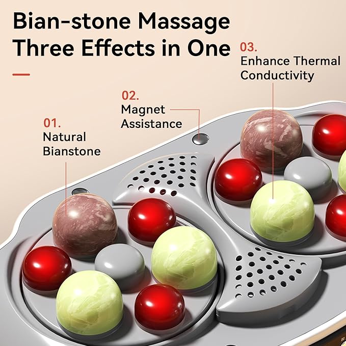 Dual Disc Abdominal Massager Professional Hands-Free Belly Massager Machine with Heat for Digestion Aid Relieve Bloating Constipation Stomach Fat &amp Period Cramps