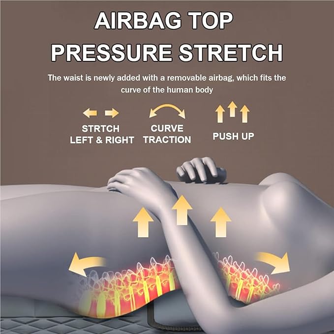 Full Body Massage Mat with HeatFoldable Back Massage Bed with 10 Vibrating MotorsElectric Massage Mats for BackNeck and ShoulderMuscle RelaxationGifts