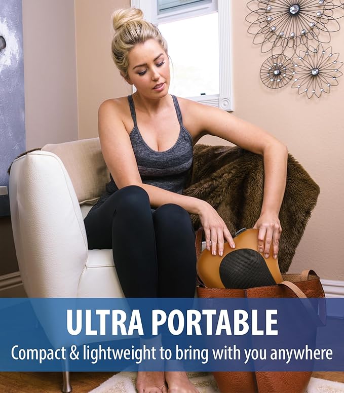 Zyllion Shiatsu Back and Neck Massager with Heat - 3D Electric Kneading Deep Tissue Massage Pillow for Muscle Pain Relief Brown ZMA-13