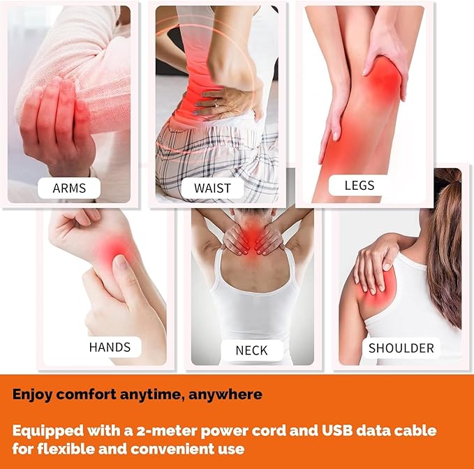 Nurasculpt Waist Band Red Light Red Light Therapy Belt for Body 660nm/850nm LED Bead Wearable Wrap for Back Shoulder Waist Stomach Knee Muscle