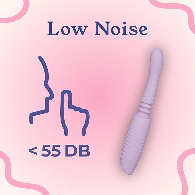 FAMILIAR Personal Vibrator Massager for Women with Heating &amp Telescopic Remote Control Cordless10 Modes for Self-Care and Relaxation Female Tools for Muscle Relief USB Rechargeable (Purple)