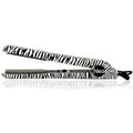 Ceramic Pro 1 inch Floating Plates Hair Straightener Flat Iron with Temp Control (White Zebra)