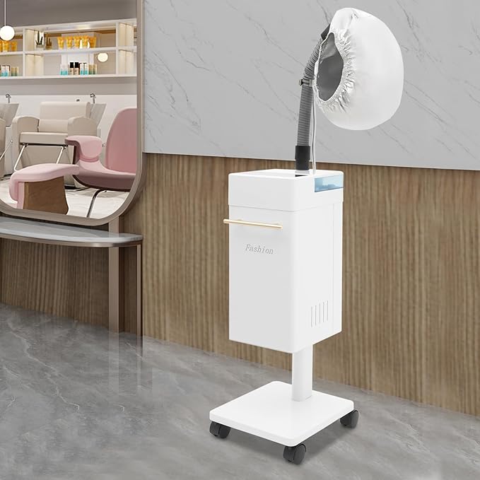 110V 600W Nano Hair Steamer Machine Professional Micro Mist Salon Hair Processor Salon Spa Equipment Vertical Nano Hair Steamer for Deep Hair Care Repair Hair Styling