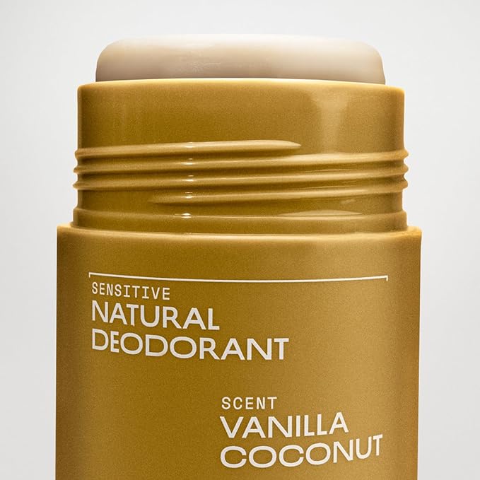 Cleo+Coco Sensitive Deodorant Balm Vanilla Coconut (2-Pack 2.2 oz Each) Aluminum-Free Baking Soda Free Natural Deodorant with 5X Odor Fighters Vegan No Synthetic Fragrance