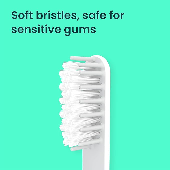 quip Sonic Toothbrush Replacement Heads for Adults - 3 Pack - Verified quip Standard Brush Head Refills for Electric Toothbrushes - Soft Bristles Compact &amp Flexible - Last 3 Months Each