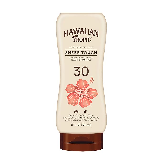Banana Boat Sport Ultra SPF 30 Sunscreen Spray | SPF 30 Spray On Sunscreen &amp Hawaiian Tropic Sheer Touch Lotion SPF 30 | Broad Spectrum Sunscreen 8oz