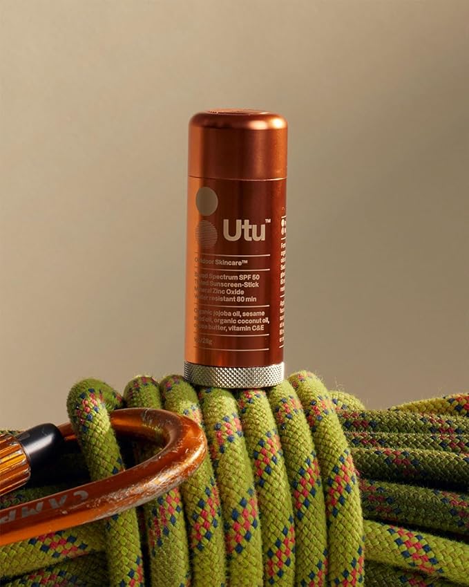 UTU - SPF50 Lightly Tinted Mineral Sunscreen Stick | Vitamin C+E Jojoba + Sesame Oil | Reef Safe Cruelty Free Broad Spectrum (28 g | 1 oz)