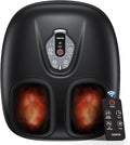RENPHO Foot Massager Machine with Heat [2026 Upgraded] Shiatsu Foot Massager for Plantar Fasciitis Birthday Gifts for Women Men Cordless Control FSA Eligible HSA Store Eligible Massager Black