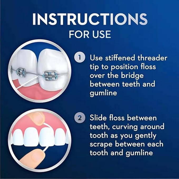 Oral-B Threader Floss 30 Count (Pack of 6)