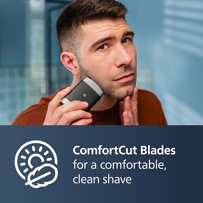 Philips Norelco Travel Groom Duo includes Compact Shaver + OneBlade 360 with Connectivity Face + Body Electric Beard Trimmer Shaver and Body Groomer with 5in1 Comb Body Attachment Travel Case