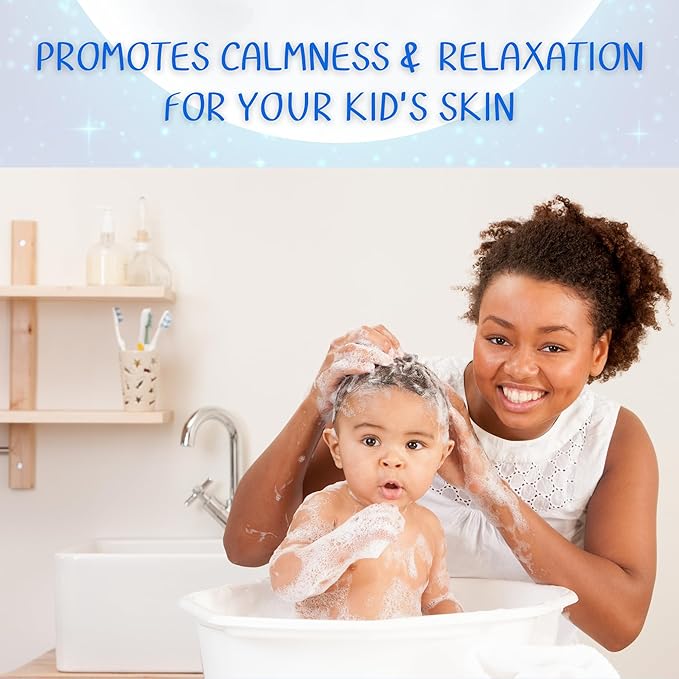 Kids Body Wash – Plant Based Gentle Moisturizer with Shea Butter – Safe for Sensitive Skin – Moonlight Mist – 3 Pack (8 oz Each)