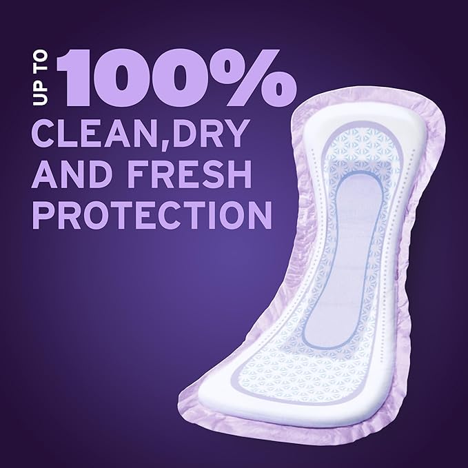 Poise Overnight Incontinence &amp Postpartum Pads for Bladder Leaks 8 Drop Extra Coverage 72 Count (2 Packs of 36) Packaging May Vary
