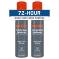 Mando Whole Body Deodorant For Men - Invisible Spray Deodorant - 72 Hour Odor Control - Low Irritation Formula - Aluminum Free Benzene Free - 3.6 ounce Cans (Pack of 2) - Mt Fuji