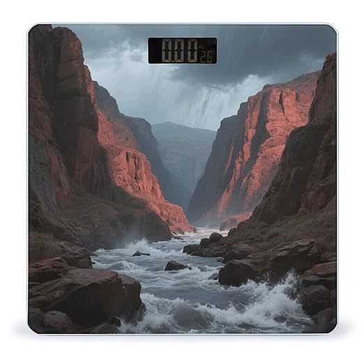 Topographic Bathroom Scale for Body Weight LCD Display Digital Bathroom Scale Tempered Glass Bathroom Weight Scales Fashion Smart Scales for Home Bedroom 400 Lb