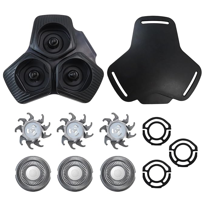 SH91/52 Black Complete Replacement Shaver Head For Philip Norelc Series 5000 S5531 S5532 S5533 S5535 S5536 S5587 S5588 S5799