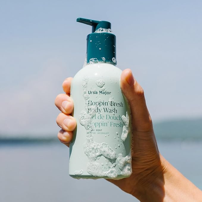 Ursa Major Hoppin’ Fresh Body Wash | Natural Body Wash to Cleanse Soothe &amp Hydrate Skin | Sulfate-free Clean Ingredients Cruelty Free &amp Non-Toxic| For Men and Women | 10 oz
