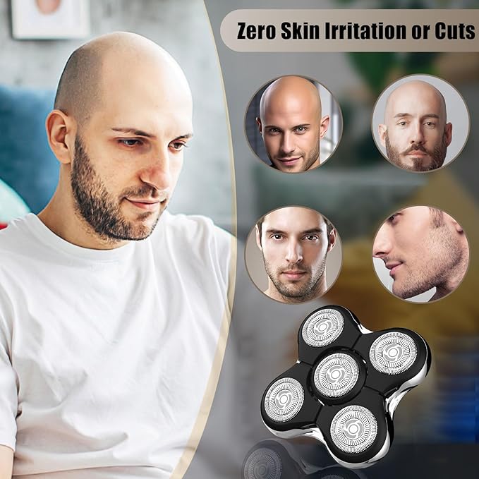 Shaver Replacement Head Compatible with Remington Electric Shaving Model SPR-XR7000for Bald Men.(4packs)