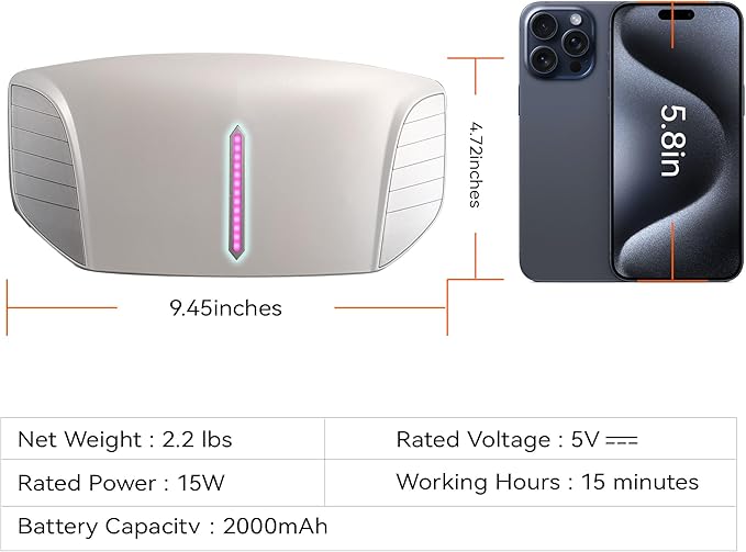 Dual Kneading Disc Abdominal Massager with Heat - Stomach Massager for Digestion Belly Cellulite Machine for Flattening Belly &amp Muscle Relief Relieves Discomfort Caused by Period Cramps Gas (wh