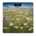 Spring Meadow Flowers Bathroom Scale Weight Scale for Body WeightHighly Accurate Digital Weighing Machine Clear LED Display Digital Bathroom Body Scale 400lb/182kg