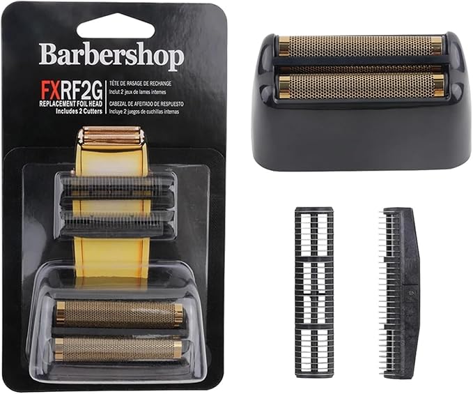 FXRF2 Professional Barber Shaver Double Replacement Foil and Blade SetCompatible for BabylissCordless Foil Shaver FXFS2(Blue)