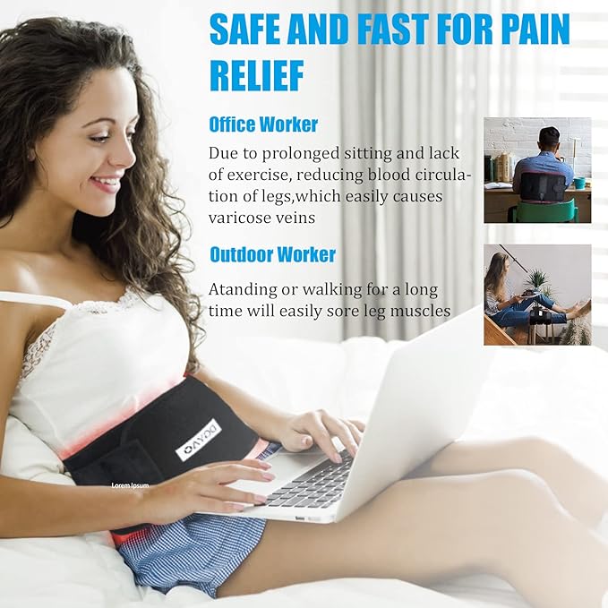 2020 New LED Red Light＆Near Infrared Light Therapy Devices Large Pads Wearable Wrap for Pain Relief Belt FDA Cleared Device