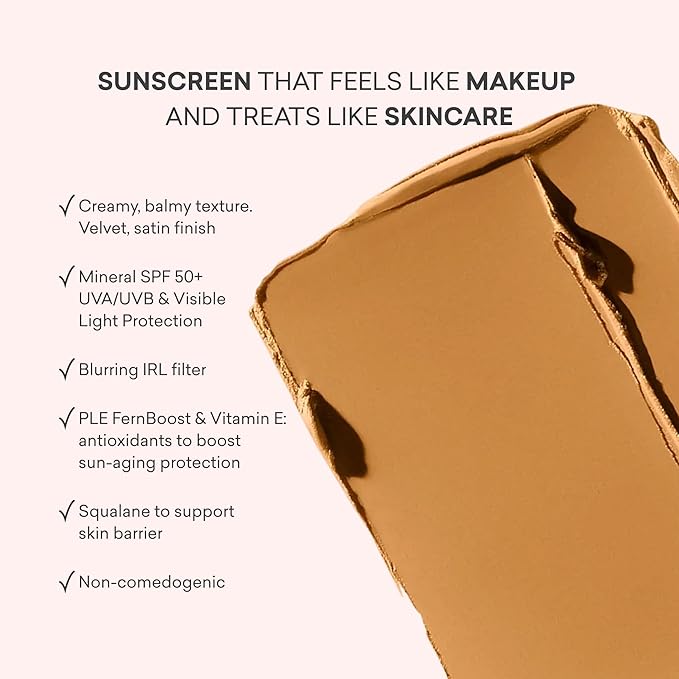 Toty by Sofia Vergara - Ilumina CC Creamy Compact SPF 50+ Mineral Broad Spectrum Sunscreen for Face - Tinted Blurring Balm SPF- Matte Light Coverage - Water &amp Sweat Resistant - All Skin Types - 4