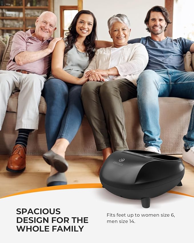 CooCoCo Shiatsu Neck and Back Massager &amp Foot Massager with Heat &amp Remote