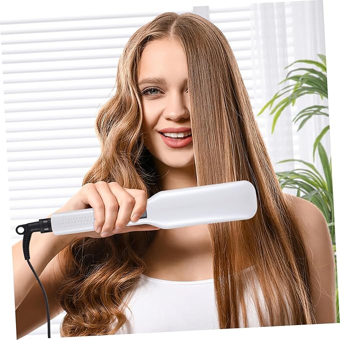 Dual Function Hair Straightener Iron Curler PTC Heated Ceramic Plates Quick Heat Styling Tool for Women Girls