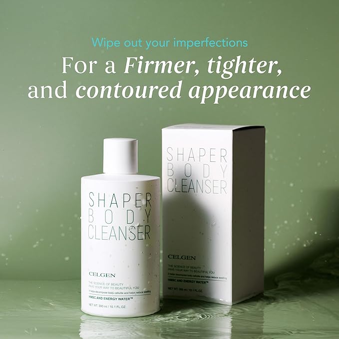 Body Shaper Cleanser – Firming and Hydrating Body Wash for Sensitive Skin Moisturizing Shower Gel with Peptides Energy Water &amp Marine Extracts Paraben-Free Black Musk Scent (10.1 fl oz)