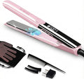 DORISILK 500 Degree High Temp Professional Hair Straightener30s Fast Heating Ceramic Flat Iron 2 in 1 Hair Straightener and CurlerPlasma Flat Iron Get Frizz-Free and Shiny(Pink)
