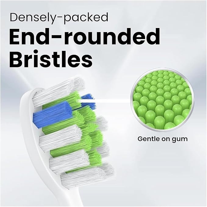 Replacement Toothbrush HeadsCompatible with Philips Hx6015 Bh1022 Hx6062 Electric Tooth Brush Heads(3color-2A-4pcs)