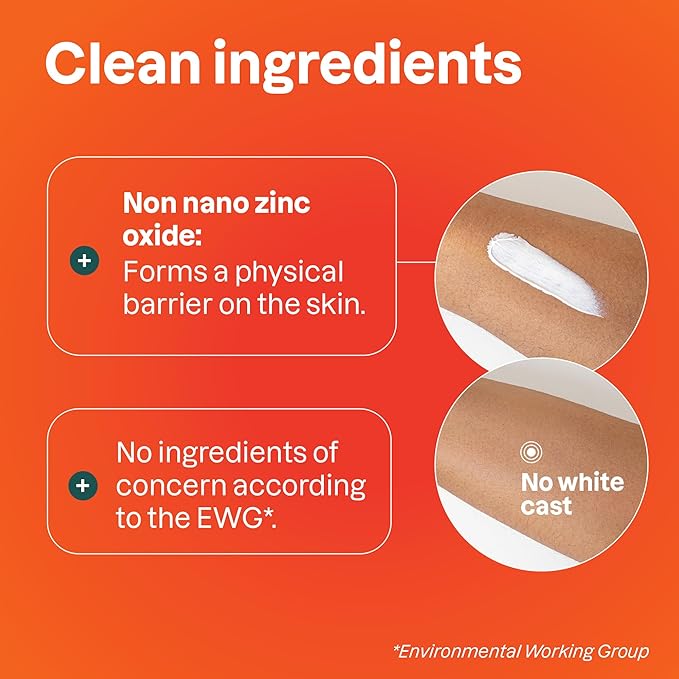 ATTITUDE Mineral Sunscreen with Zinc Oxide SPF 30 EWG Verified Broad Spectrum UVA/UVB Protection Dermatologically Tested Vegan Orange Blossom 5.2 Ounces