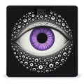 Evil Eye Weight Scale Large Digital Bathroom Scales with Bright LED Display Non Slip Digital Scale and Step On Fashion Weighing Machine for Body