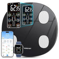 INSMART Smart Scale for Body Weight All-in-one LCD Display Bathroom Weight Scales Body Fat ScaleBluetooth Digital Smart Weighing Scale with Heart RateHeart Index &amp Body Composition Analyzer396