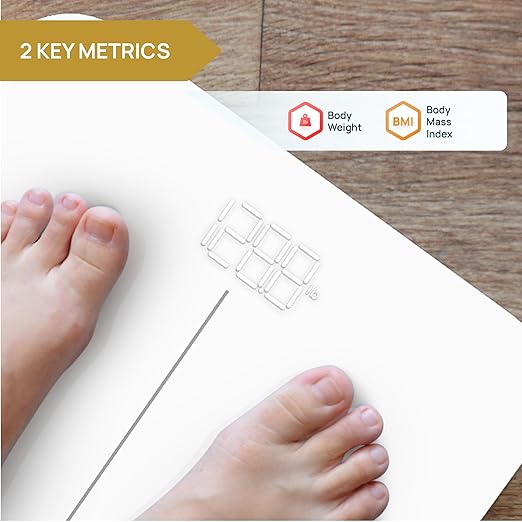 INEVIFIT Smart Premium Bathroom Scale Highly Accurate Bluetooth Digital Bathroom Body Weight Scale Precisely Measures Weight &amp BMI for Unlimited Users