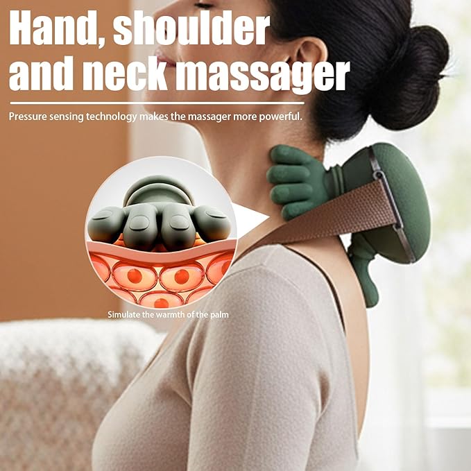Neck Massager with Heat 2025 New Shiatsu Neck and Back Massager with 4D Kneading Wireless Deep Tissue Massage for Shoulder and Cervical Pain Relief Portable and Rechargeable for Home Office Use