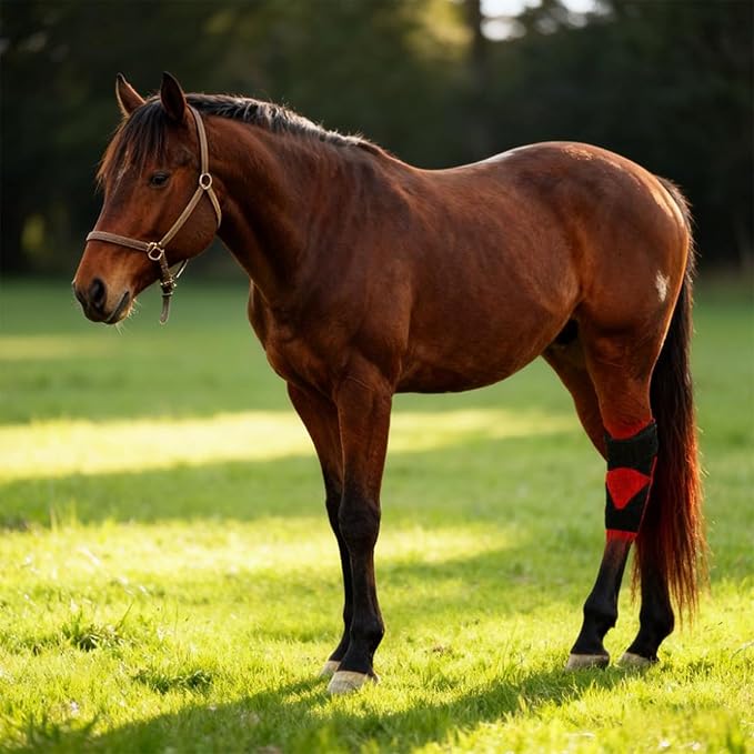 Portable Infrared Light Therapy for Horse Leg Stifle Pain Wearable Infrared Therapy Wrap 660Nm/850Nm for Equine Joint &amp Muscle Recovery