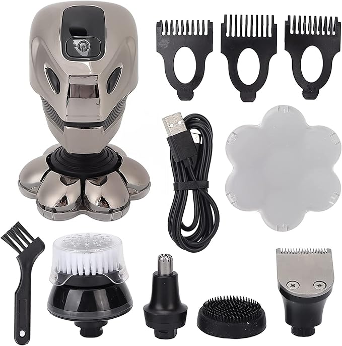 JYYBN Waterproof Grooming Kit Rechargeable Portable 5 in 1 Electric Shaver Firm Sturdy for Home Travel