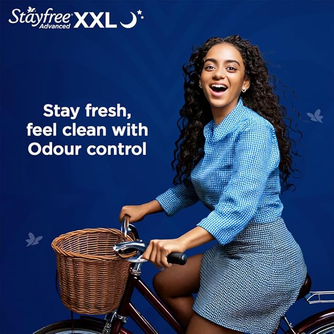 Stayfree Advanced XXL | 42 Pads | All Night Ultra Comfort Sanitary Pads for Women |