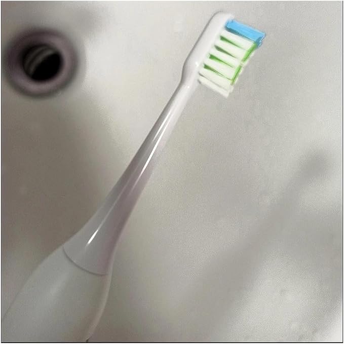Replacement Toothbrush HeadsCompatible for EFZQ E10/E10C/E10S/F10 Soft Bristle Nozzles(16pcs)(16black Soft Care)
