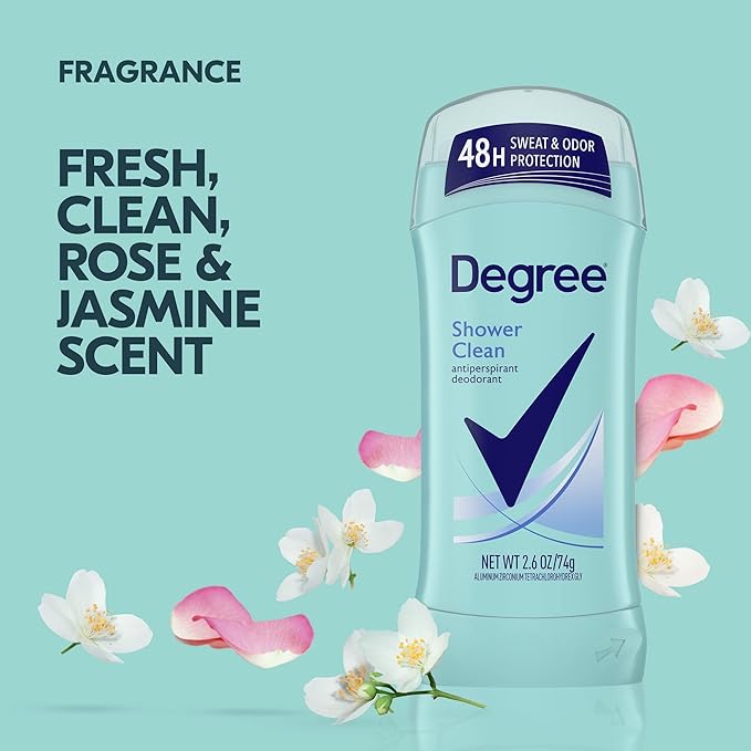 Degree Deodorant Womens Motion Sense Shower Clean 2.6 Ounce (Pack of 3)
