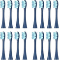 16pieces Replacement Brush Heads Compatible with Oclean SonicX/X Pro/ Z1/ SE / F1 / One / PW01/03/05/07/09 P5 Electric Toothbrush Heads(16 Blue)