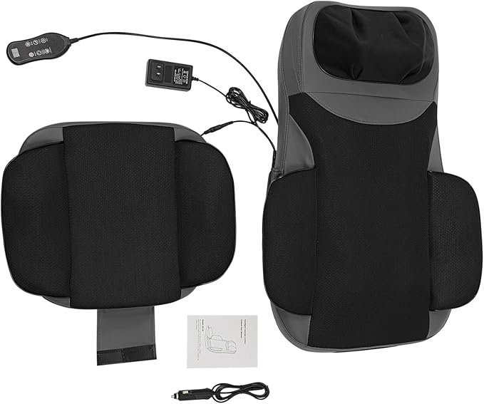 Neck &amp Back Massager with Heat 5-Mode Full Back Coverage Massage Chair Pad with Neck Support for Seniors Office Workers &amp Family Fatigue &amp Pain Relief in Office Home &amp Travel