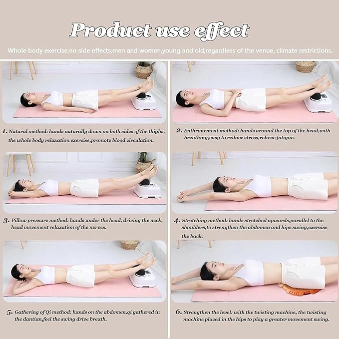 Fitness Blood Chi Machine Swing Foot Massager with Remote Control and Timer Function 4 Modes and 30 Gear Speed Promote Blood Circulation for Relax Muscles