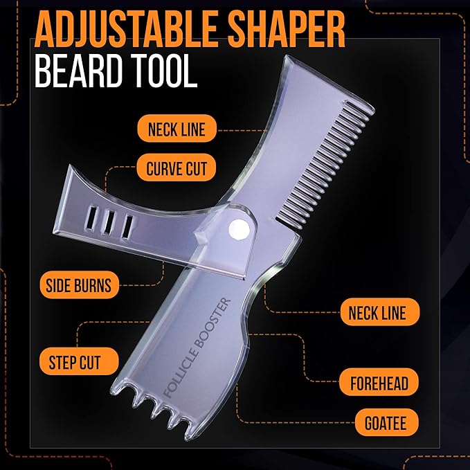 Beard Pencil Filler - BLACK - and Complete Beard Shaper Kit
