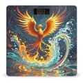 Fire and Water Phoenix Scale for Body Weight Sturdy Tempered Glass Weighing Scales with LCD Display Accurate Digital Bathroom Scale Convenient Body Fat Smart Scales Easy Read