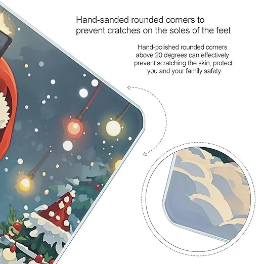 Christmas Funny Penguin Weight Scale Highly Accurate Digital Weighing Scale with Large LCD Display Smart Bathroom Scales for Home Bedrooms and Gift Giving